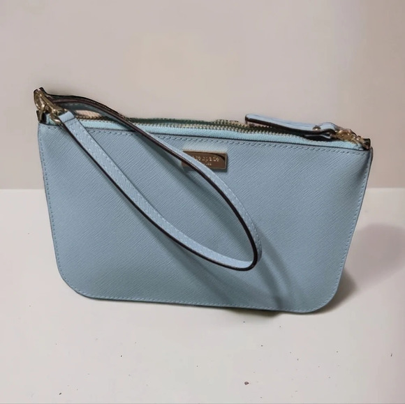 kate spade Handbags - Kate Spade zip wristlet, wallet, blue